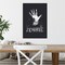 Sophisticated Spooky X by Becky Thorns 16-in. W x 23-in. H. Canvas Wall Art Print Framed in Black